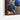 Cosmic Blue Harmony Framed Canvas (Walnut) / 48 x 32
