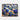 Cosmic Blue Harmony Framed Canvas (Walnut) / 20 x 16