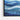 Blue Horizon Layers Framed Canvas (Black) / 30 x 20