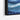 Blue Horizon Layers Framed Canvas (Black) / 48 x 32