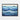 Blue Horizon Layers Framed Canvas (Black) / 32 x 24