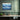 Blue Horizon Layers Framed Canvas (Black) / 20 x 16