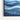 Blue Horizon Layers Framed Canvas (Walnut) / 24 x 18