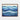 Blue Horizon Layers Framed Canvas (Walnut) / 14 x 11