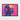 Neon Beatscape Framed Canvas (Black) / 40 x 30