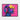 Neon Beatscape Framed Canvas (Black) / 14 x 11