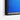 Bold Blue Feline Framed Canvas (Black) / 48 x 32