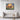 Sunlit Pastoral Bull Framed Canvas (Black) / 32 x 24