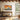 Patchwork Longhorn Sunset Framed Canvas (Black) / 30 x 20