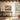 Patchwork Longhorn Sunset Framed Canvas (Black) / 24 x 18