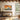 Patchwork Longhorn Sunset Framed Canvas (Walnut) / 48 x 32