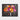 Vivid Poppy Fusion Framed Canvas (Black) / 14 x 11
