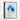 Azure Bloom Elegance Framed Canvas (Black) / 11 x 14