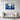 Celestial Blue Waves Framed Canvas (Black) / 48 x 32