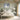 Floating Azure Spheres Framed Canvas (Black) / 20 x 16