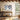 Floating Azure Spheres Framed Canvas (Walnut) / 48 x 32