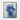 Azure Petal Symphony Framed Canvas (Black) / 16 x 20