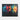 Vibrant Floral Splash Framed Canvas (Black) / 14 x 11