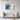 Blue Blossoms Sunrise Framed Canvas (Black) / 48 x 32