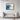 Blue Blossoms Sunrise Framed Canvas (Black) / 32 x 24