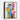 Vibrant Animal Parade Framed Canvas (Black) / 11 x 14