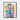 Colorful Animal Friendship Framed Canvas (Black) / 16 x 20
