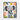 Playful Jungle Pals Framed Canvas (Black) / 8 x 10