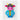 Colorful Cartoon Cow Fine Art Print / 11 x 14