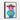 Colorful Cartoon Cow Framed Canvas (Black) / 18 x 24