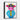 Colorful Cartoon Cow Framed Canvas (Black) / 11 x 14