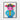 Colorful Cartoon Cow Framed Canvas (Black) / 16 x 20
