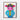 Colorful Cartoon Cow Framed Canvas (Walnut) / 16 x 20