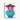 Colorful Cartoon Cow Canvas Wrap / 32 x 48