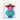 Colorful Cartoon Cow Canvas Wrap / 24 x 32