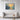 Golden Veil Over Pines Framed Canvas (Black) / 30 x 20