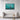 Turquoise Oilfields Framed Canvas (Black) / 30 x 20
