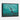 Turquoise Oilfields Framed Canvas (Black) / 24 x 18