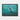 Turquoise Oilfields Framed Canvas (Black) / 40 x 30