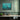 Turquoise Oilfields Framed Canvas (Black) / 20 x 16