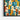 Mosaic of Colors Framed Canvas (Black) / 48 x 32
