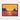 Desert Flame Horizon Framed Canvas (Black) / 40 x 30