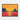 Desert Flame Horizon Framed Canvas (Black) / 14 x 11