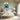 Serene Blue Muse Framed Canvas (Black) / 16 x 20
