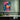 Colorful Dance Duo Framed Canvas (Black) / 16 x 20