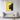 Bold Yellow Silhouette Framed Canvas (Walnut) / 30 x 40