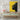 Bold Yellow Silhouette Canvas Wrap / 30 x 40