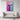 Neon Spotted Bovine Bliss Framed Canvas (Walnut) / 20 x 30