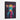 Neon Cow Portrait Framed Canvas (Black) / 20 x 30