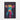 Neon Cow Portrait Framed Canvas (Black) / 20 x 30