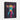 Neon Cow Portrait Framed Canvas (Black) / 30 x 40